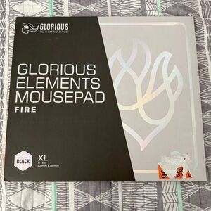 Glorious Elements Fire Mousepad XL 17” x 15” Extra Large Gaming Mouse Pad